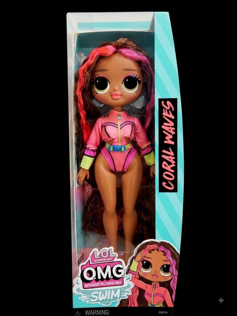 L.O.L. Surprise! O.M.G. Coral Waves Doll - Pink, Green, Blue